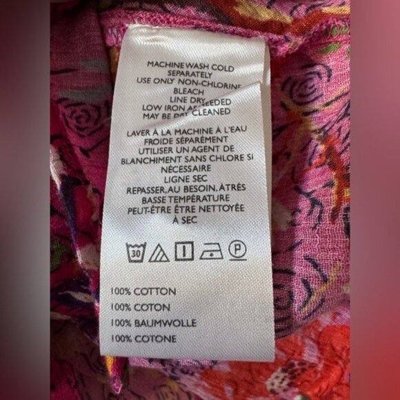 NWT Size XL (P2P 33")  - Anthropologie 100% Cotton Sidney Batwing Blouse - Picture 11 of 16